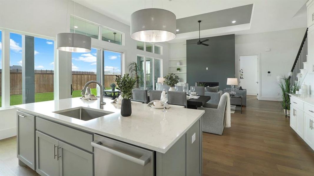 Furnished interior view inside a new home in Rio Vista at Kelly Ranch, Aledo (Image 27).