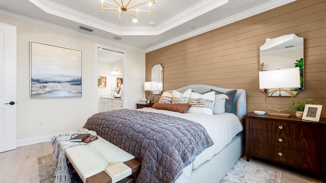 Furnished interior view inside a new home in Esplanade by the Islands Coach Homes, Naples (Image 5).