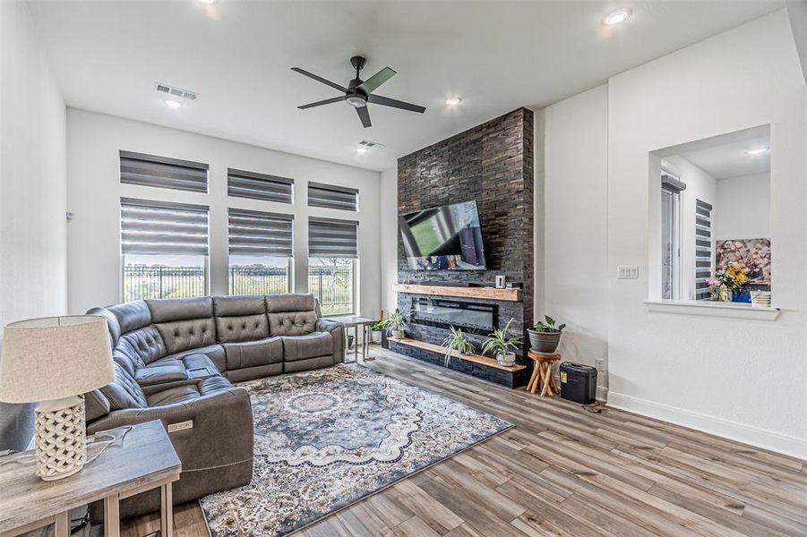 Furnished interior view inside a new home in , Aubrey (Image 14).