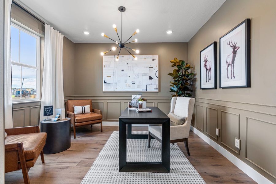 Representative furnished interior of a home built from the Vail by Taylor Morrison in Trailstone, Arvada (Image 9).