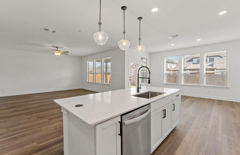 Furnished interior view inside a new home in Santa Rita Ranch, Liberty Hill (Image 12).