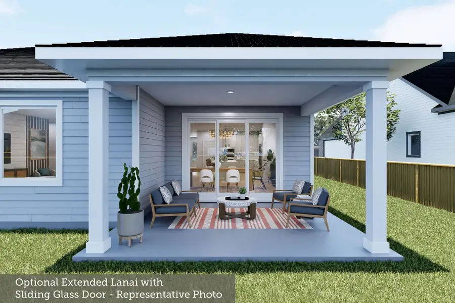 Representative exterior details of a home built from the The Castanie by David Weekley Homes in The Preserve at Laurelton – Haven Collection, Green Cove Springs (Image 4).