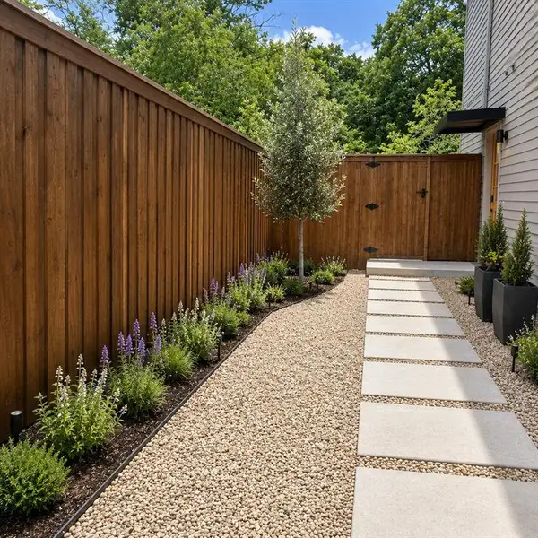 Exterior details and patio area of a home in , Dallas (Image 2). Exterior details and patio area of a home in , Dallas (Image 2).
