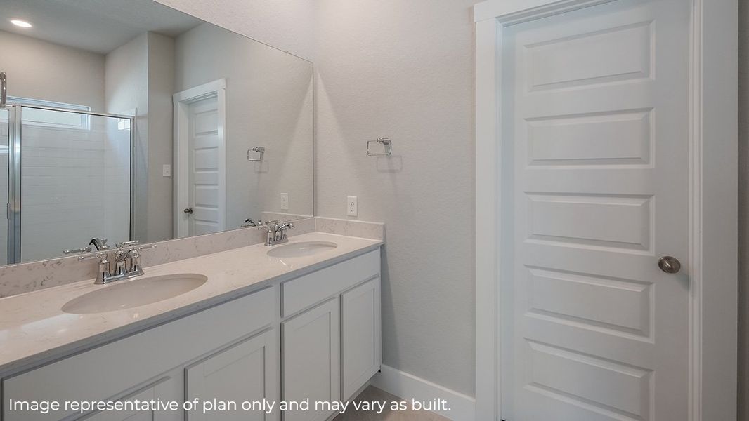 Representative furnished interior of a home built from the The Rosemont by D.R. Horton in Veranda, San Antonio (Image 10).