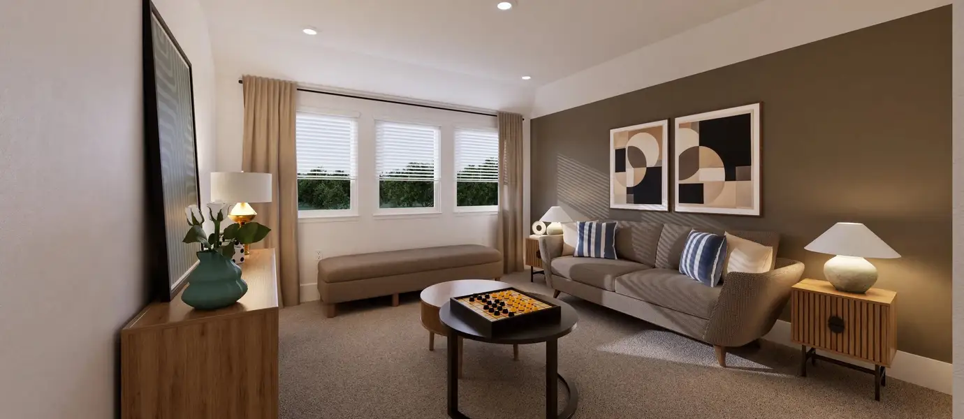 Representative furnished interior of a home built from the Somerset by Lennar in Samara, League City (Image 5).