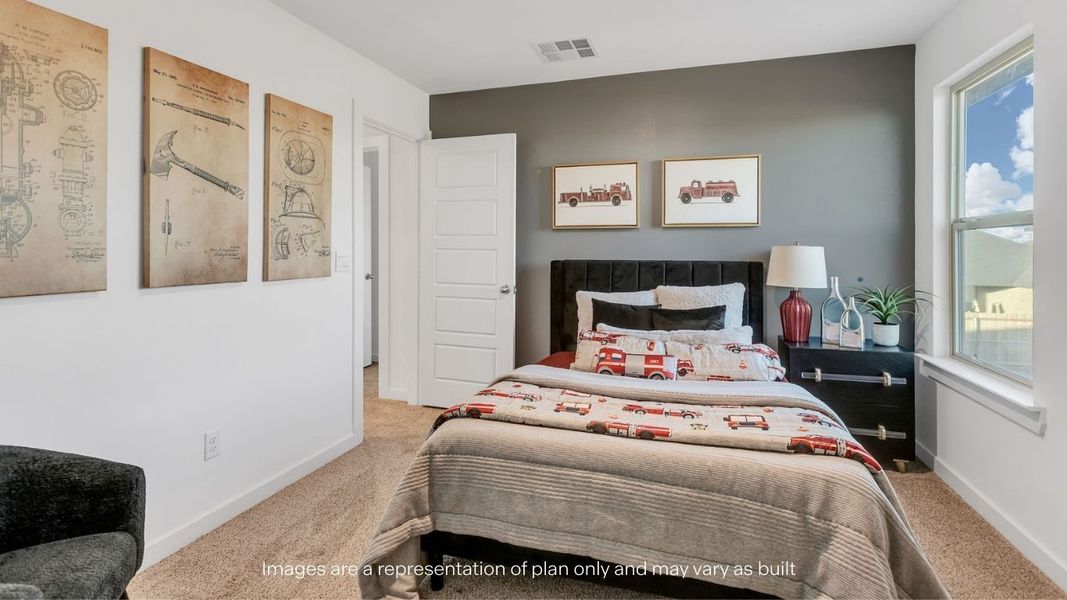 Furnished interior view inside a new home in Allen Farms, Lubbock (Image 24).