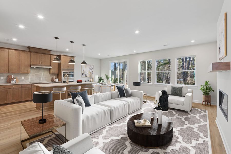 Furnished interior view inside a new home in Summit At Homestead, Chapel Hill (Image 3).