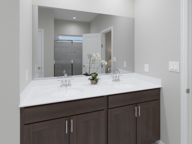 Furnished interior view inside a new home in Lakehaven - Signature Series, Farmersville (Image 6).