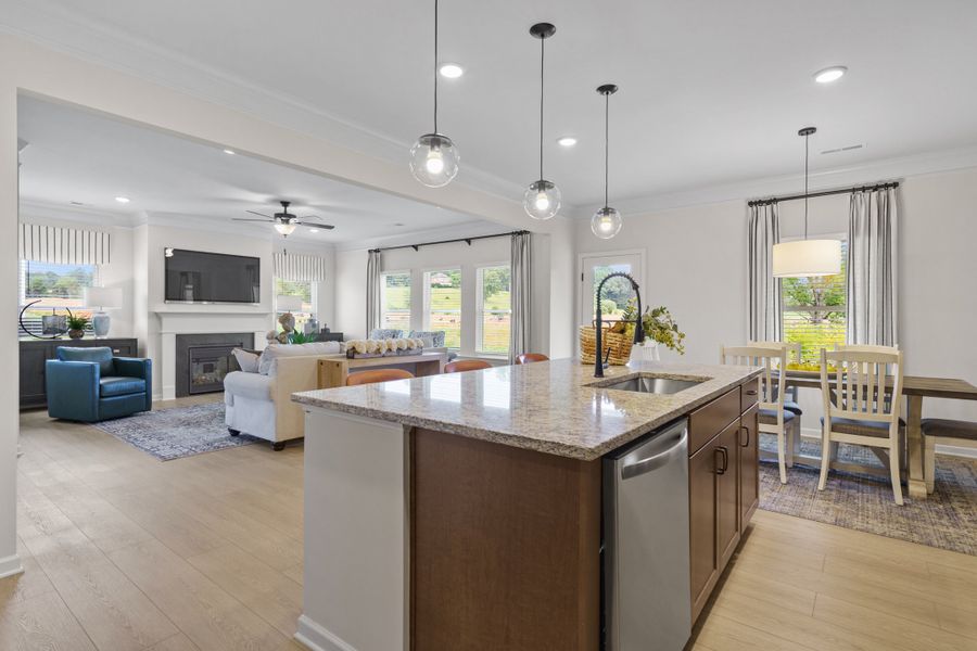 Furnished interior view inside a new home in Capstone Estates, Apison (Image 9).