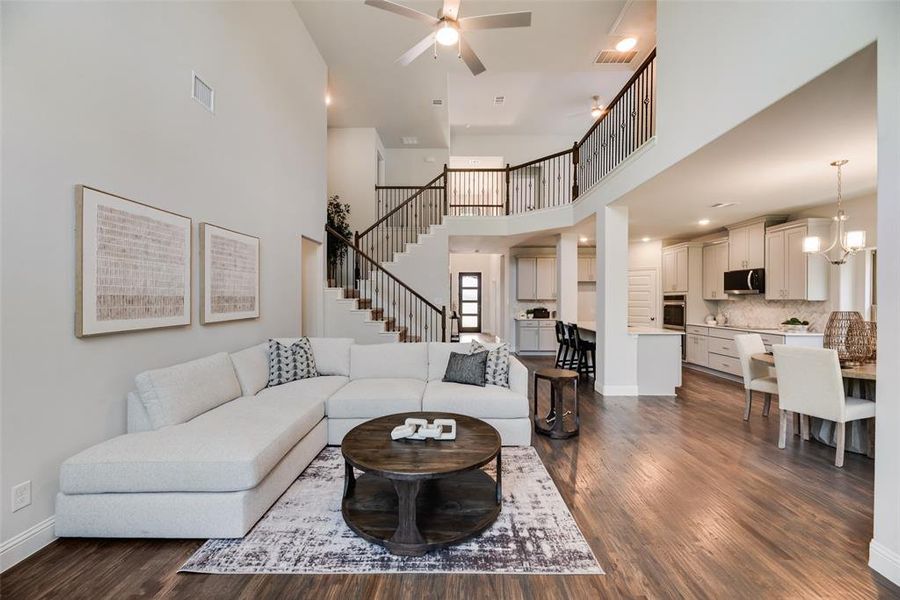 Furnished interior view inside a new home in Mercer Meadows, Royse City (Image 9).