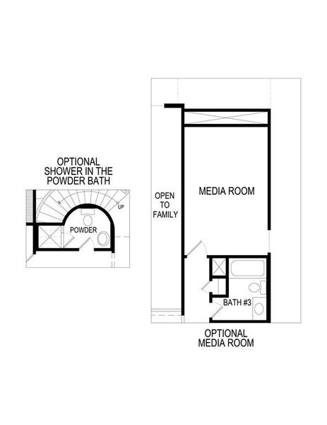 2D floor plan layout of this home in Valencia on The Lake, Little Elm, TX (Image 3).