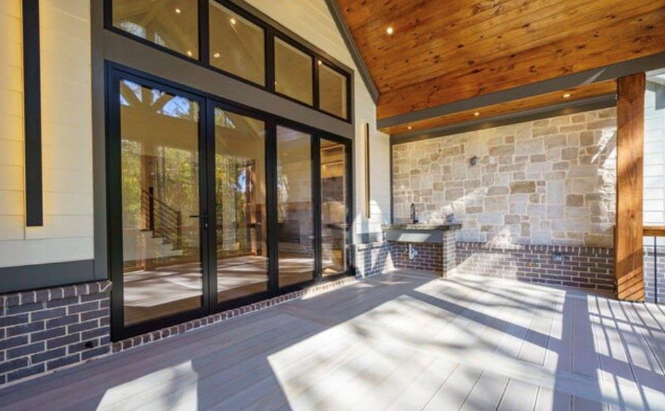 Exterior details and patio area of a home in , Cumming (Image 42).