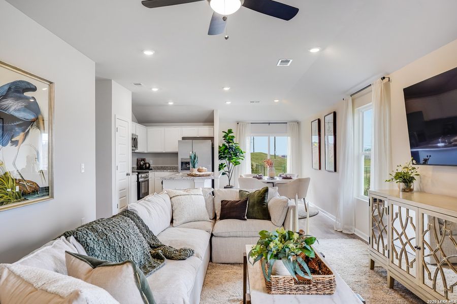 Furnished interior view inside a new home in Red Hawk Landing, San Antonio (Image 9).
