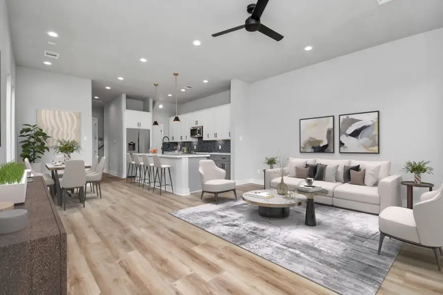 Furnished interior view inside a new home in , Houston (Image 5). Furnished interior view inside a new home in , Houston (Image 5).