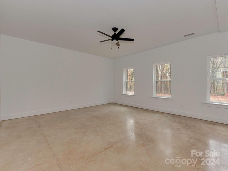 bedroom in Basement