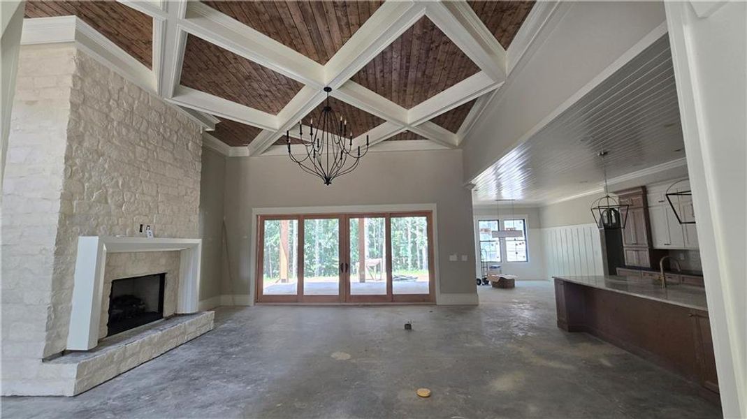 In-progress construction of a new home in , Acworth, GA (Image 18).
