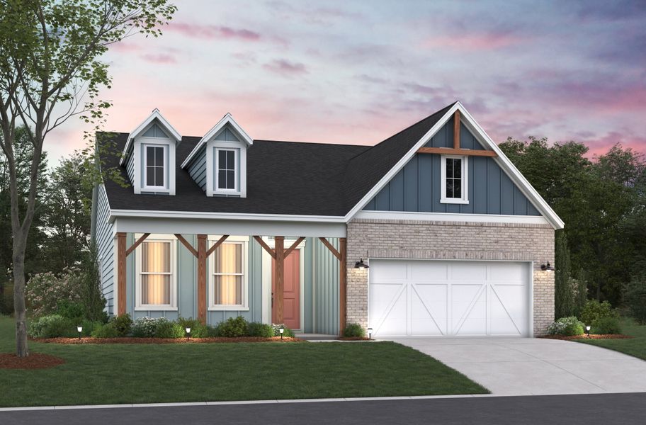 Representative exterior photo of a completed home built from the Hickory by Beazer Homes in Marshfield: Reserve Collection, Longs, SC (Image 2). Representative exterior photo of a completed home built from the Hickory by Beazer Homes in Marshfield: Reserve Collection, Longs, SC (Image 2).