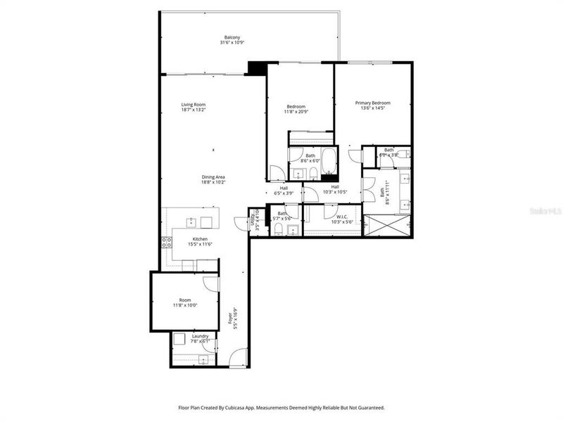 2D floor plan layout of this home in , St. Petersburg, FL (Image 6).