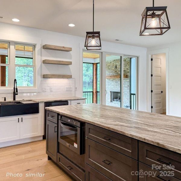 Furnished interior view inside a new home in , Mills River (Image 10).