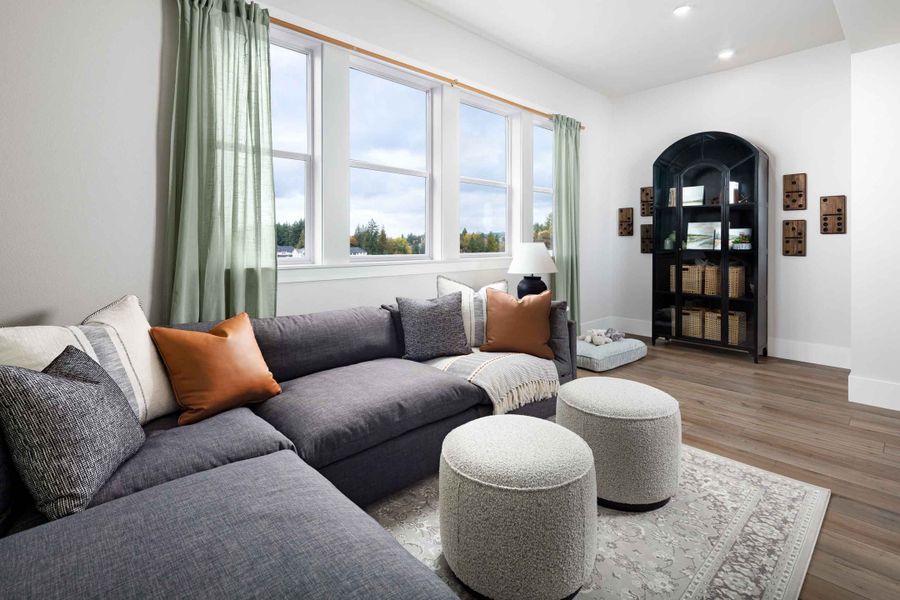 Representative furnished interior of a home built from the Holly by Risewell Homes in Elevon, Lavon (Image 3).