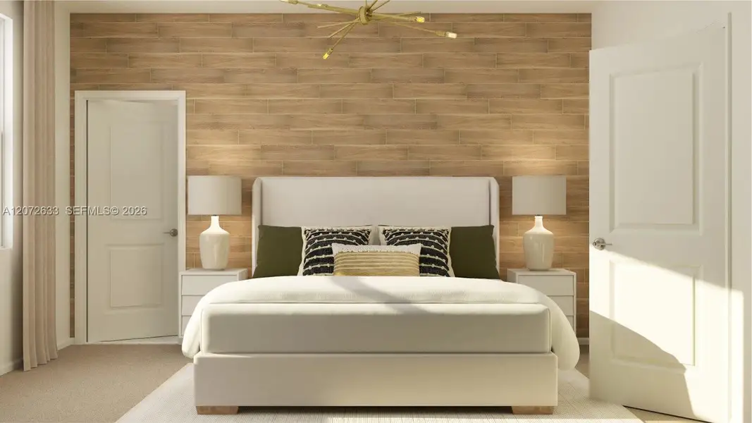 Furnished interior view inside a new home in Le Jardine, Florida City (Image 10).