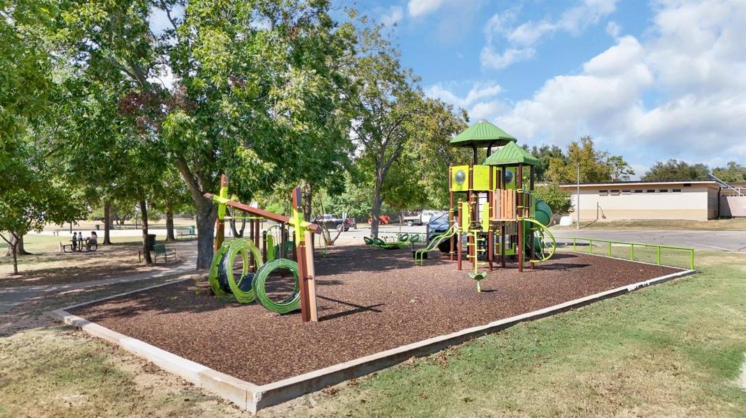 View of community jungle gym
