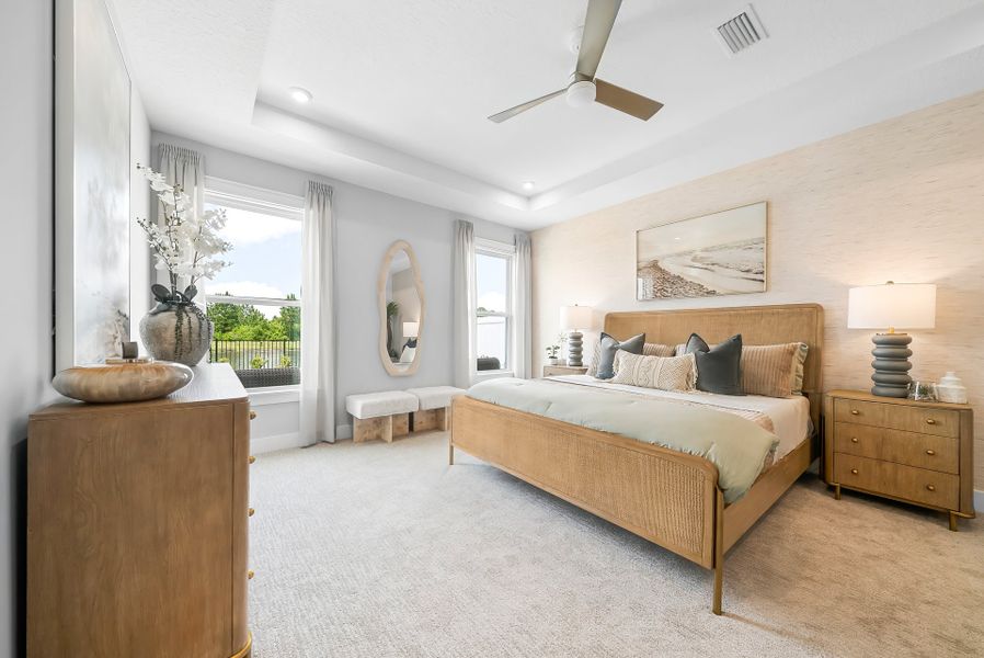 Representative furnished interior of a home built from the Ivy by Fischer Homes in Pickens Bluff, Dallas (Image 27).