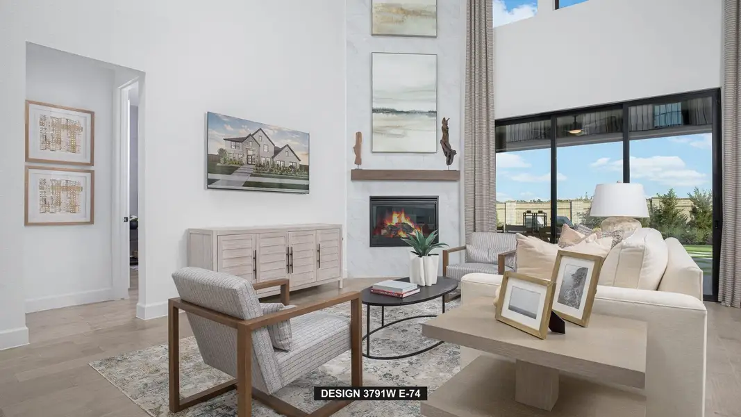 Furnished interior view inside a new home in Elyson, Katy (Image 7).