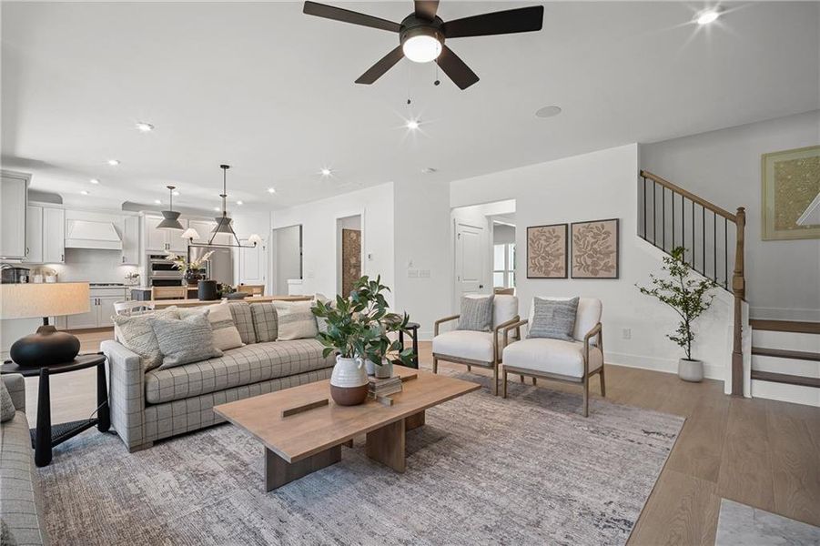 Furnished interior view inside a new home in Creekside at Skelton, Hoschton (Image 6).