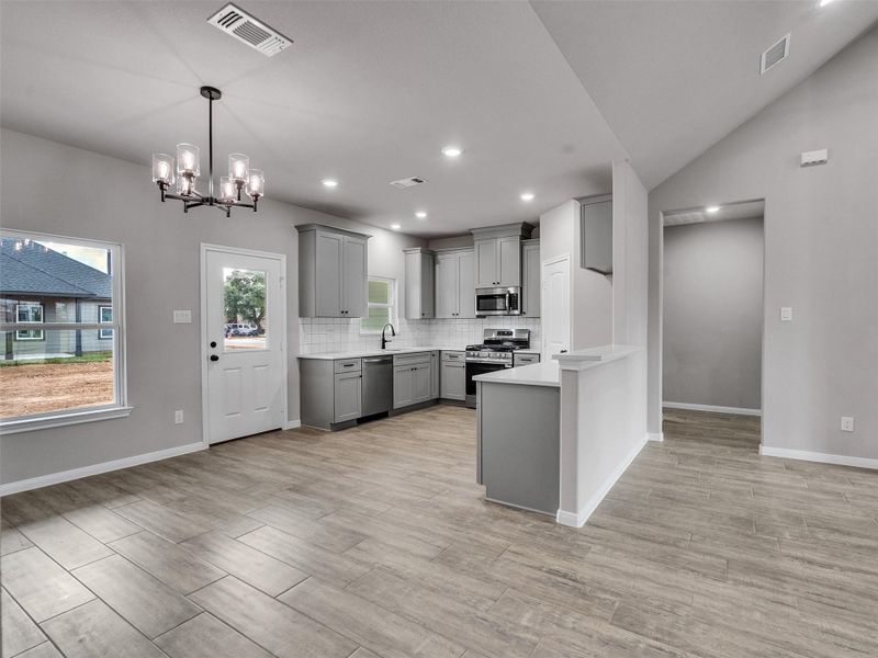 Furnished interior view inside a new home in , Brazoria (Image 3).