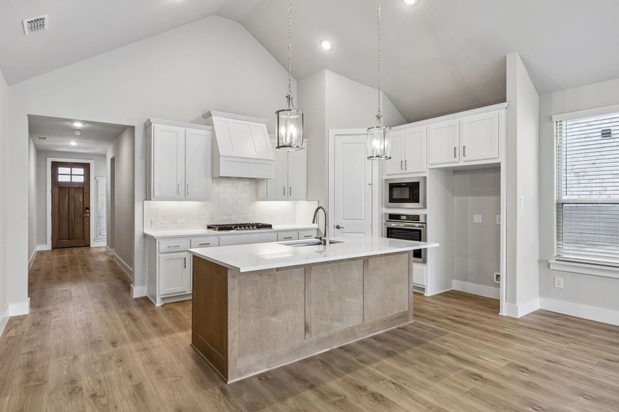 Furnished interior view inside a new home in Painted Tree Woodland West, McKinney (Image 8).