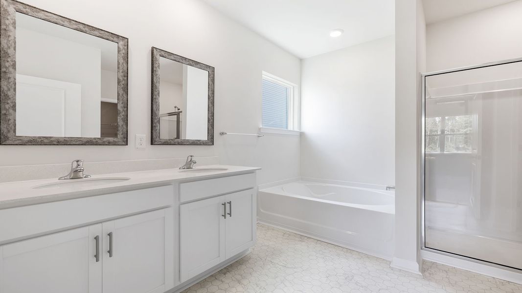 Furnished interior view inside a new home in Durbin Meadows Traditions, Fountain Inn (Image 9).