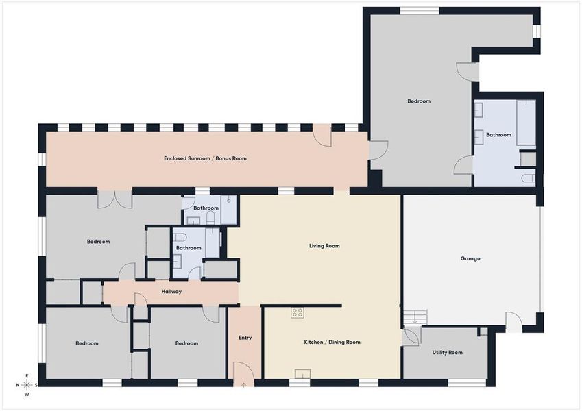 2D floor plan layout of this home in , Athens, TX (Image 3).