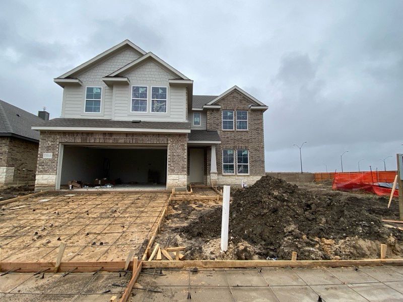 In-progress construction of a new home in Morningstar, Aledo, TX (Image 3).
