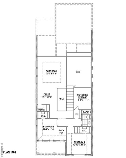 Plan 1404 2nd Floor