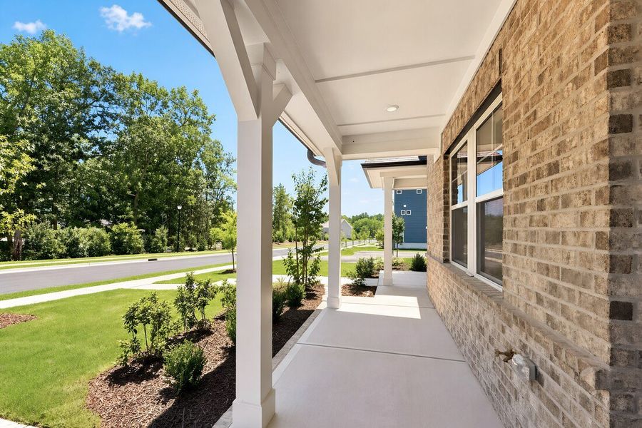 Exterior details and patio area of a home in Silverstone, Knightdale (Image 32).