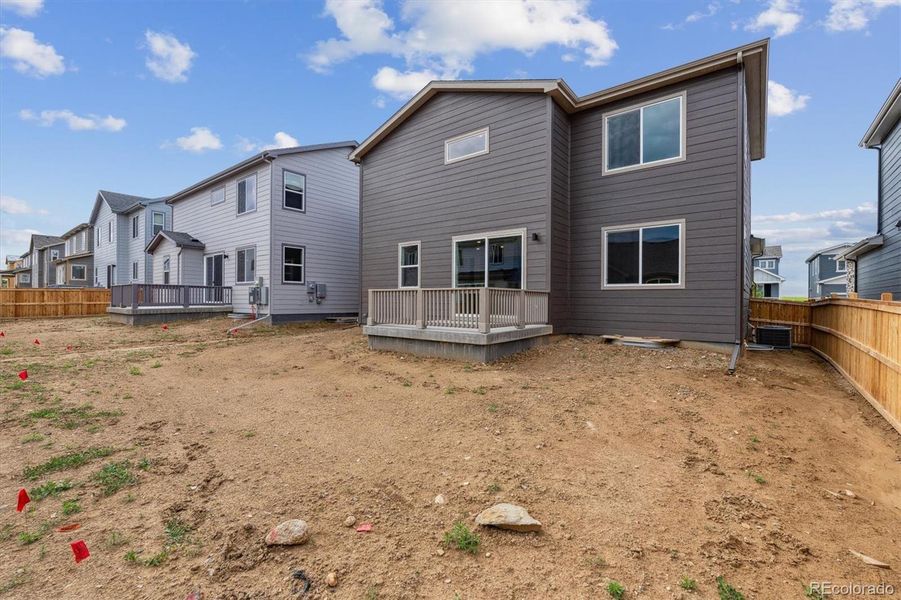 Exterior details and patio area of a home in Floret Collection at Parkdale Commons, Lafayette (Image 3).