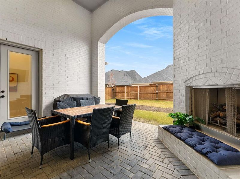 The perfect spot for enjoying a cool evening