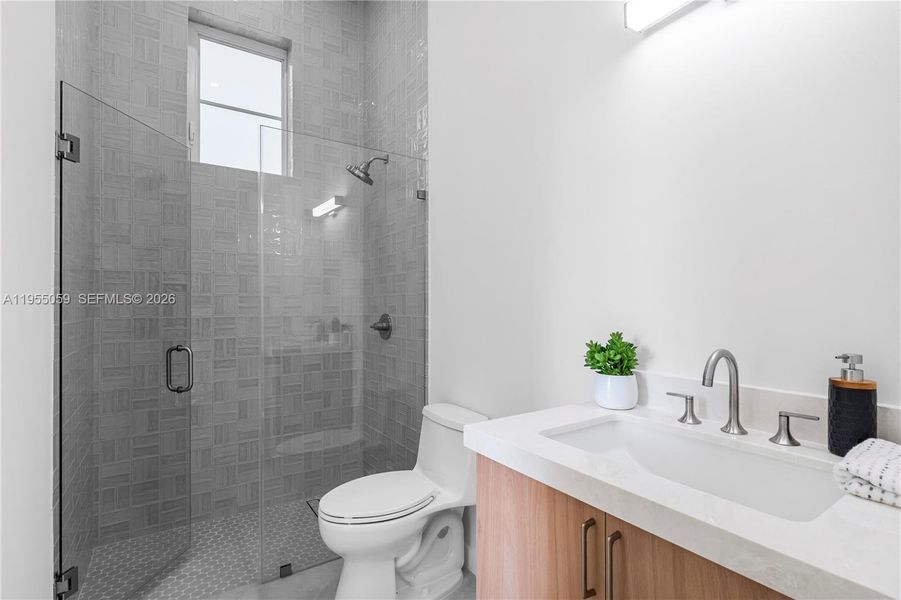 Furnished interior view inside a new home in , Miami (Image 9).