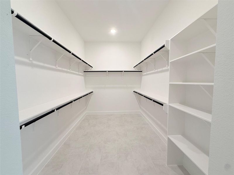 Spacious Master bedroom closet!