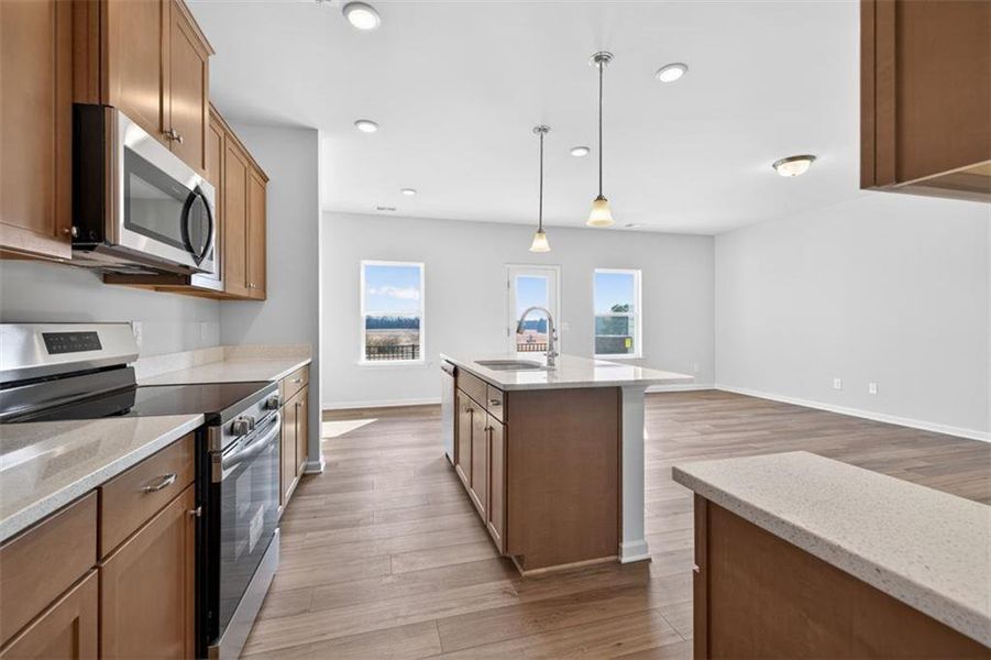 Furnished interior view inside a new home in Townes At The Stiles, Cartersville (Image 11). Furnished interior view inside a new home in Townes At The Stiles, Cartersville (Image 11).