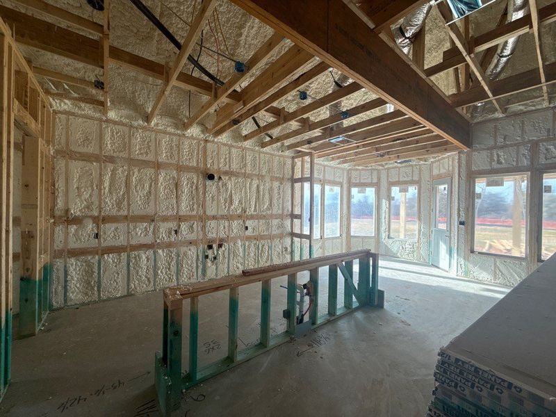 In-progress construction of a new home in Covenant Springs, Springtown, TX (Image 4).