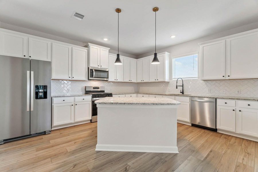 Furnished interior view inside a new home in Sierra Vista, Iowa Colony (Image 6). Furnished interior view inside a new home in Sierra Vista, Iowa Colony (Image 6).