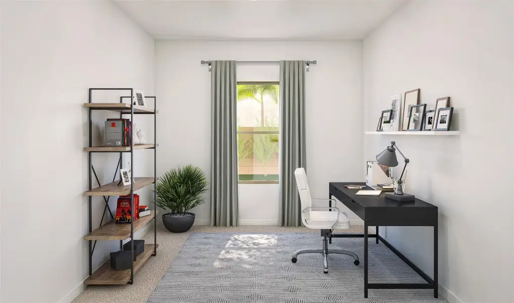 Convenient home office (*Artist rendering used for illustration purposes only.)