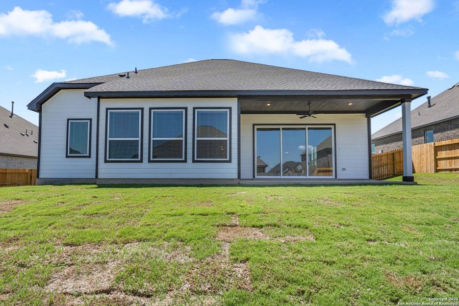 Exterior details and patio area of a home in Potranco West, Castroville (Image 3). Exterior details and patio area of a home in Potranco West, Castroville (Image 3).