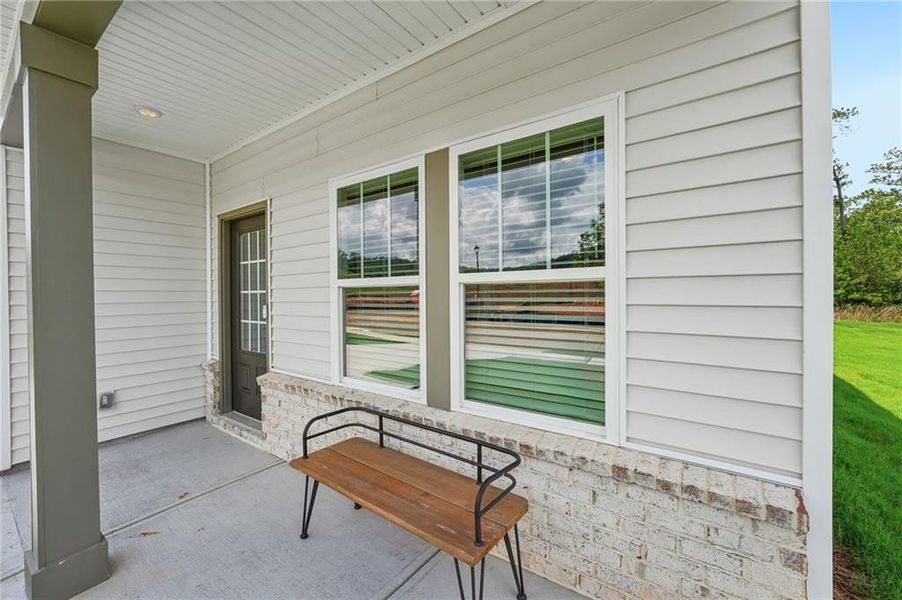 Exterior details and patio area of a home in Manning Mill, Adairsville (Image 4).