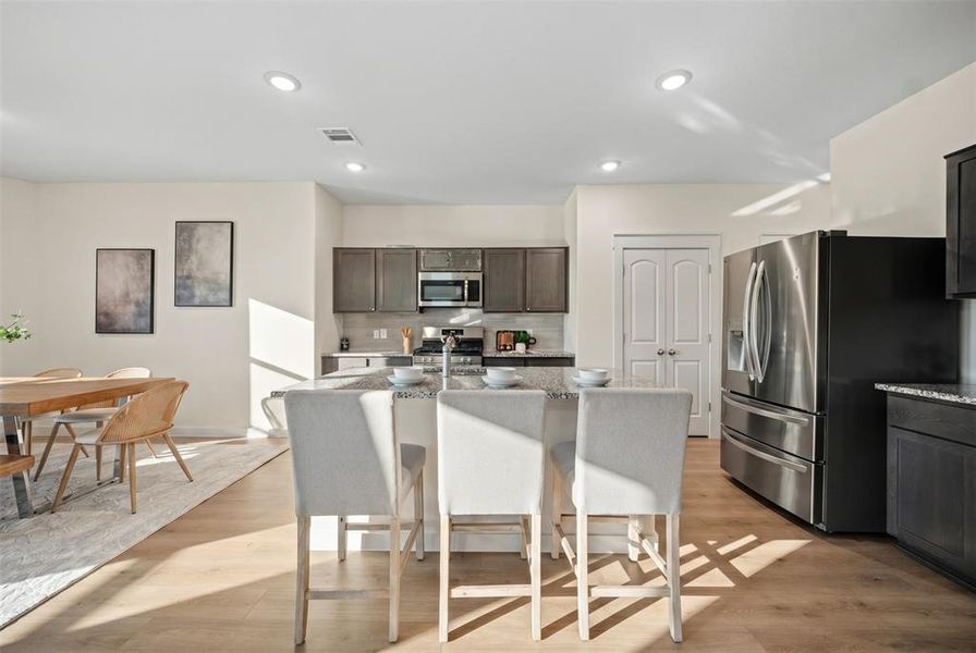 Furnished interior view inside a new home in , Forney (Image 8). Furnished interior view inside a new home in , Forney (Image 8).