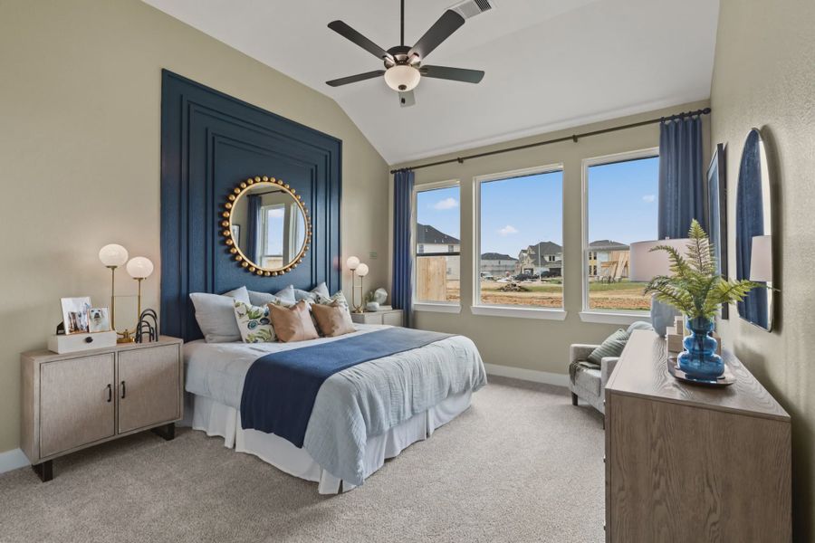 Representative furnished interior of a home built from the Hillcrest by Chesmar Homes in Attwater 55s, Waller (Image 11).