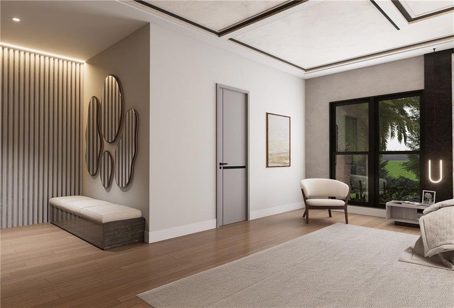 Furnished interior view inside a new home in , Atlanta (Image 18).