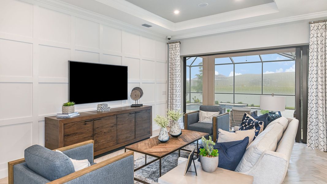 Furnished interior view inside a new home in Westview Community Group Page, Kissimmee (Image 7).
